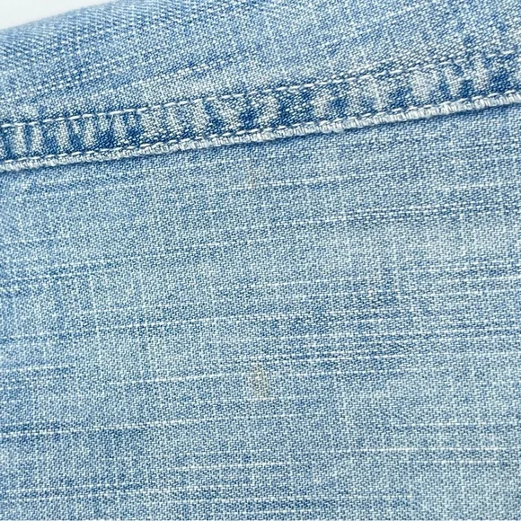 L.L. BEAN Vintage  Women's Denim Jean Skirt Classic Fit Flare Faded Blue Size 12 - Picture 10 of 10